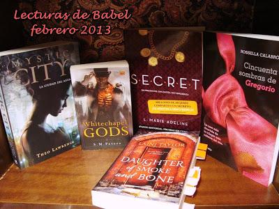 Lecturas del mes: febrero 2013