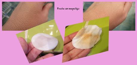 La prueba del algodón con maquillaje Probando el Agua Micelar de Bella Aurora