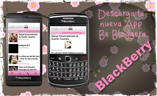 Nueva App Be Bloggera para tu BlackBerry