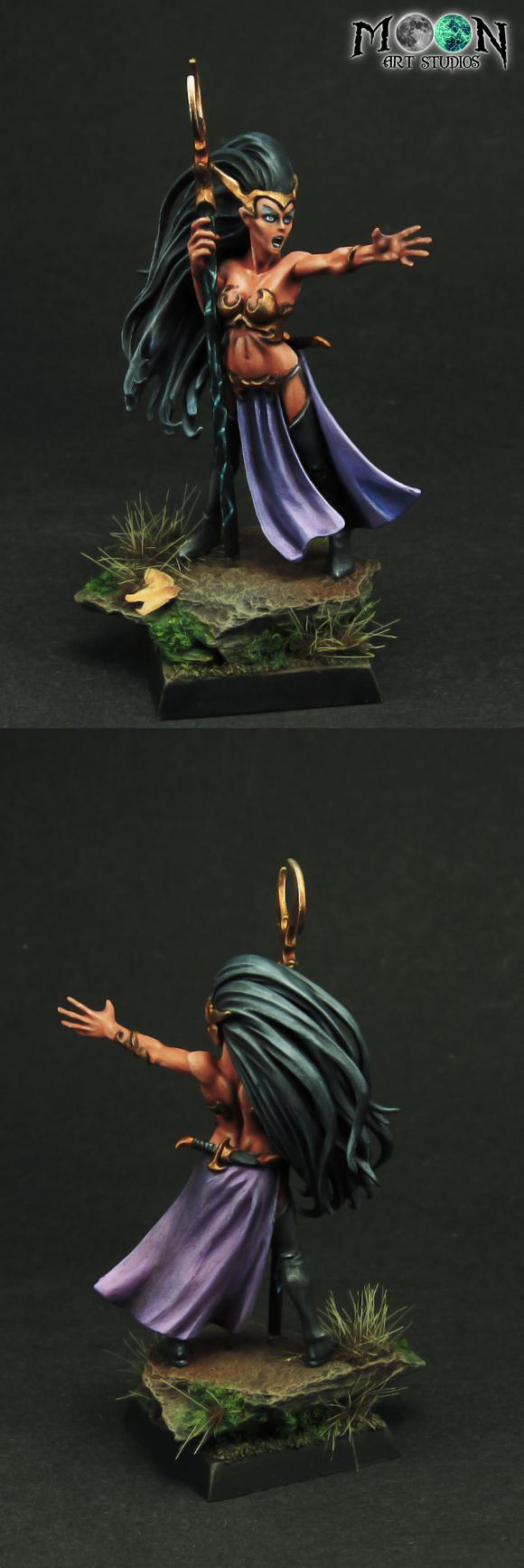 Moon Art Studios: Dark Elf Sorceress