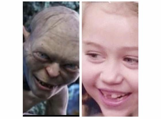 Miley Cyrus dice que se parece a  Gollum de El señor de los anillos