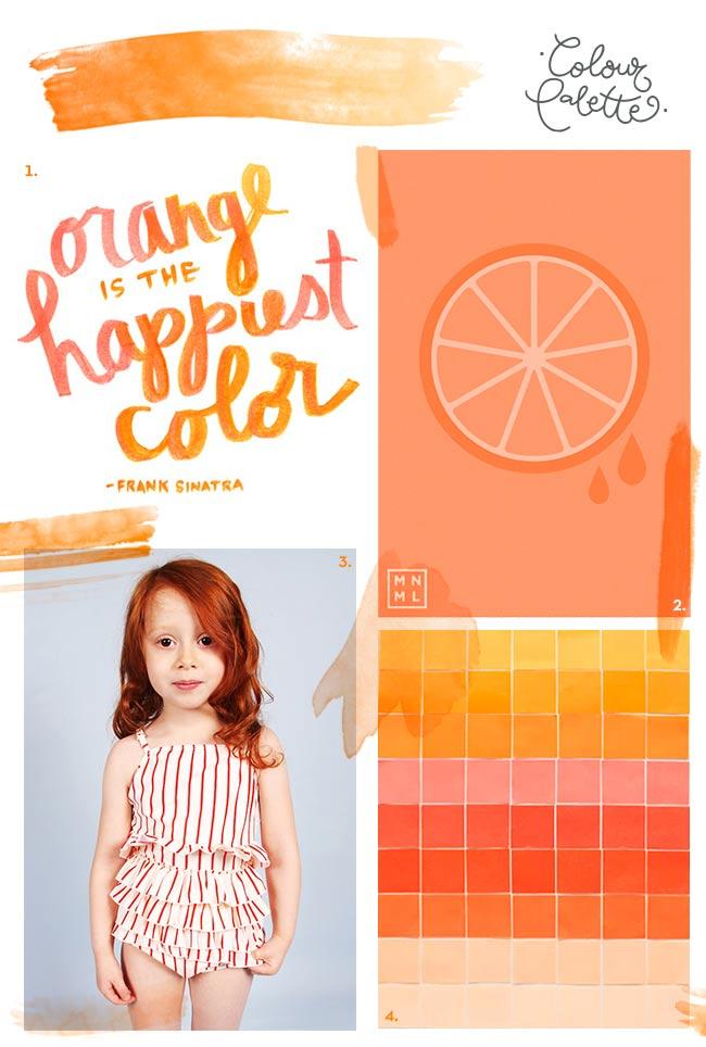 paleta de color naranja 1 Para gustos, colores: Naranja