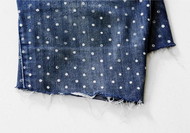 Renueva unos vaqueros con lunares