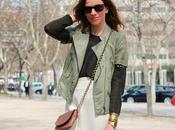 Falda tubo blanca biker