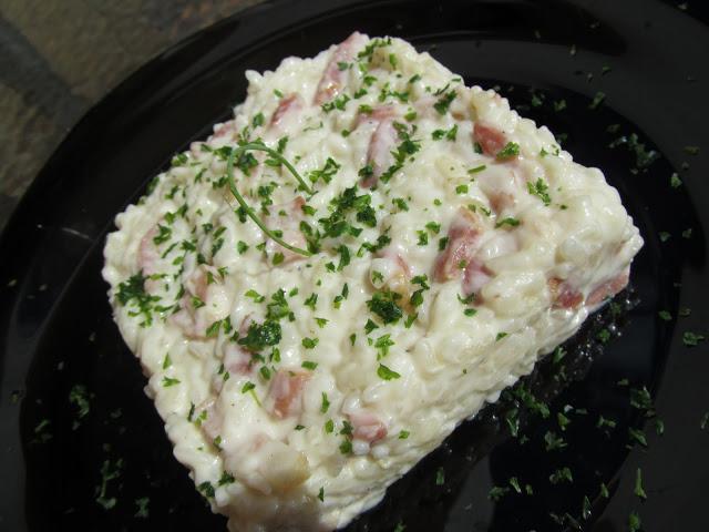 Risotto a la carbonara