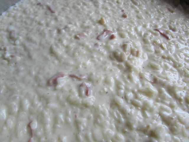 Risotto a la carbonara