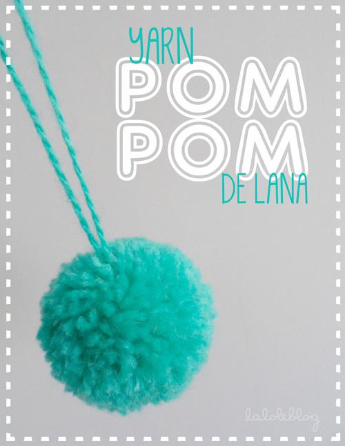 CÓMO HACER POMPONES DE LANA