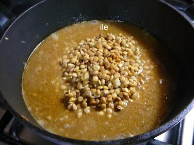 Guiso de lentejas sin tomate