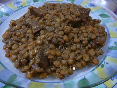 Guiso de lentejas sin tomate