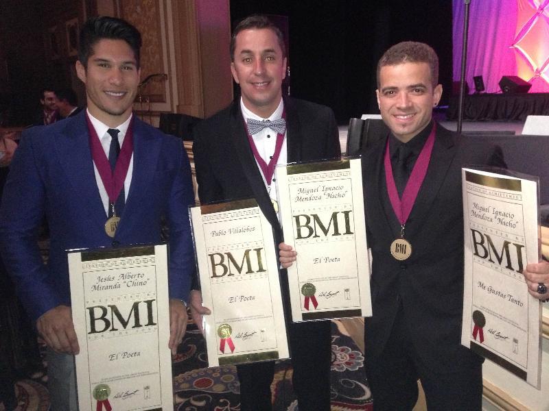 Chino y Nacho   reciben reconicimiento  en el  BMI Latin Music Awards