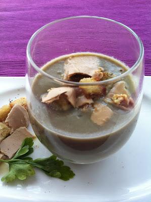 Crema De Lentejas Con Virutas De Foie