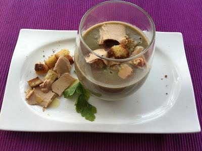 Crema De Lentejas Con Virutas De Foie
