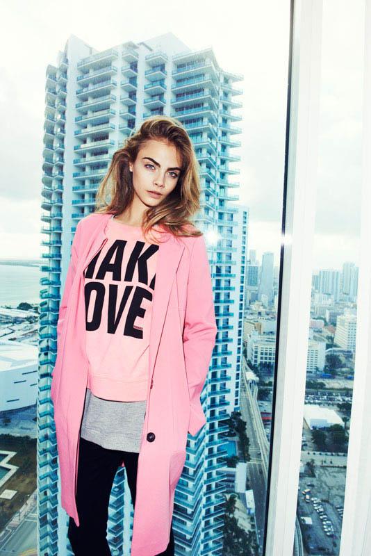 Cara Delevigne para Reserved Campaña Primavera 2013.