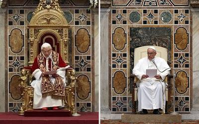 Papa Francisco cambia sillón de oro por uno de madera