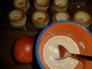 Tartaletas de natillas y naranja