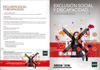 Conferencia Exclusión Social y Discapacidad
