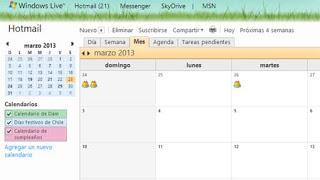 outlook correo calendario 