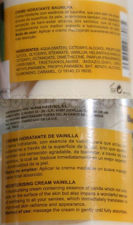 Beauté Mediterránea | Crema hidratante de Vainilla