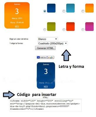 Otro reloj para tu blog
