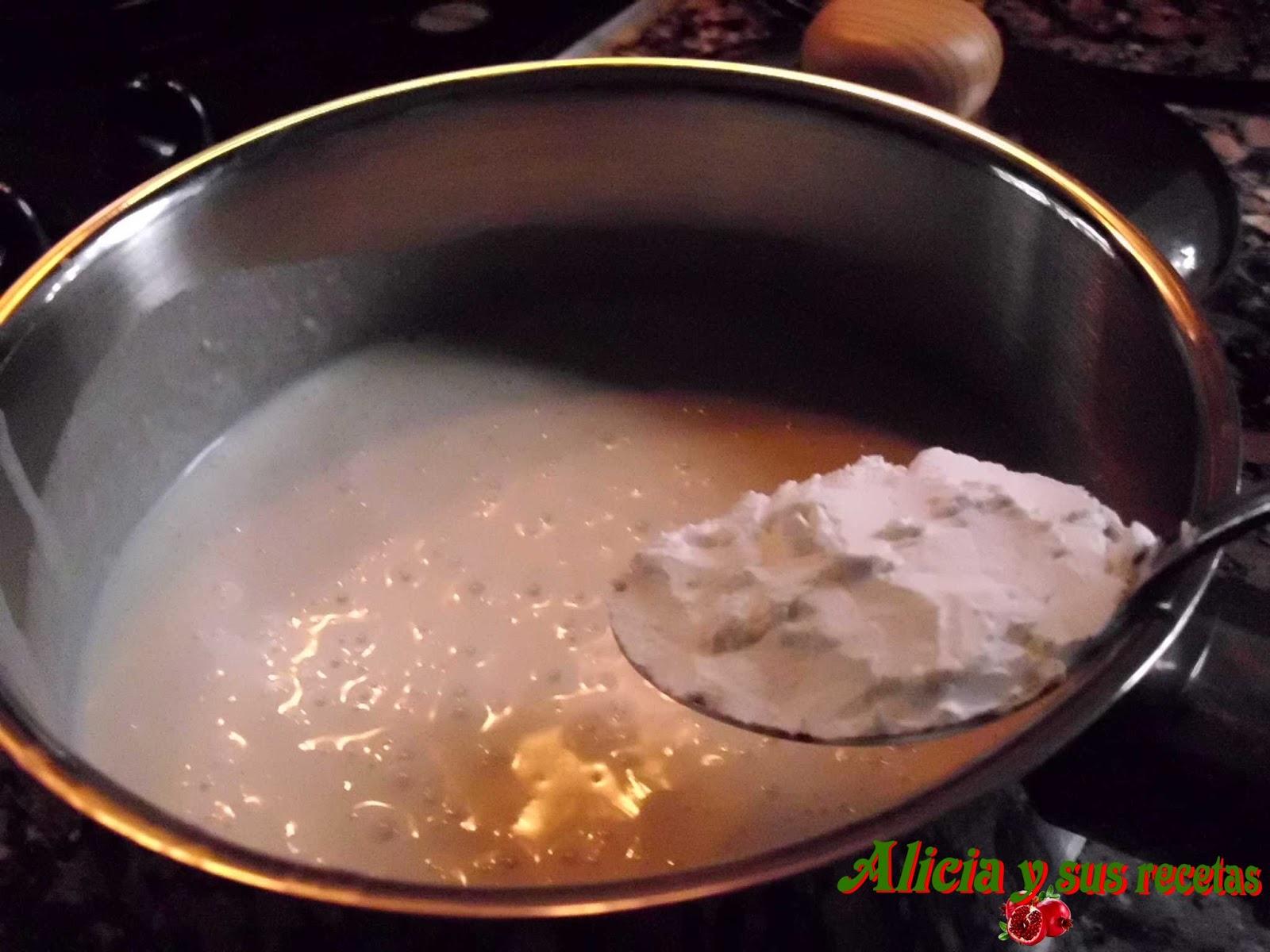 BUÑUELOS RELLENOS DE CREMA DE ARROZ CON LECHE