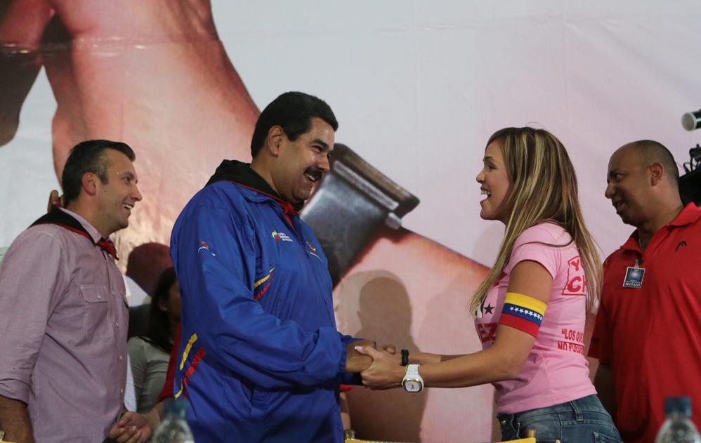Susej Vera, Winston Vallenilla, Layla Succar y “Coko” Sosa presentes con Maduro en Aragua (EN FOTOS)