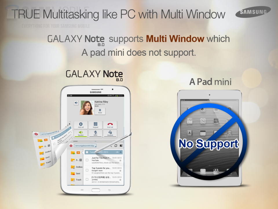 6 razones por las que Sasmsung Galaxy Note 8.0 es mejor que iPad mini