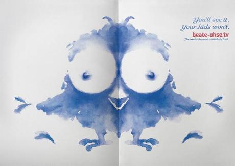 Anuncio impreso basado en el test de rorschach Anuncio impreso basado en el test de rorschach