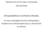 Etnopediatría contextos virtuales. nuevo paradigma social antropológico basado crianza respetuosa articulación internet