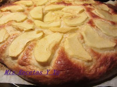 Tarta de Manzana con masa de roscon de reyes