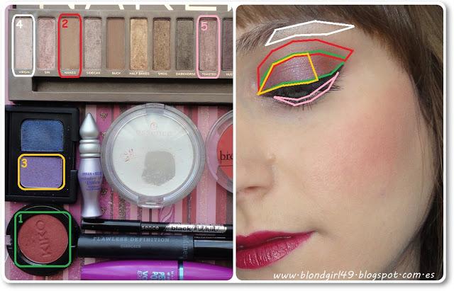 Look de maquillaje aframbuesado