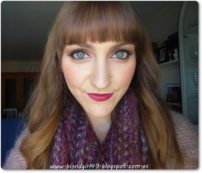 Look de maquillaje aframbuesado