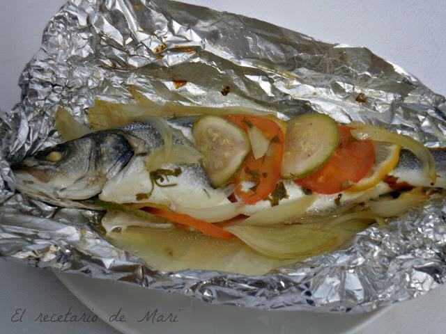 LUBINA EN PAPILLOTE