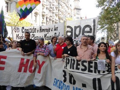 Declaraciones de Jorge Altamira durante la marcha del 24 de marzo en Buenos Aires