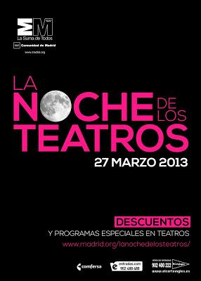El 27 de marzo se celebrará La Noche de los Teatros