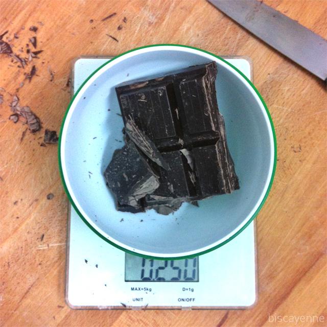 cuajada, mamia o gatzatu de chocolate y naranja