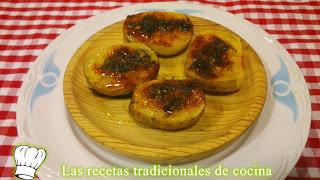 Chuletas de la huerta o patatas al horno