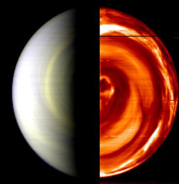 Un vórtice de Venus es mucho más variable de lo que se creía