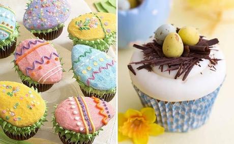 cupcakes en colores pastel