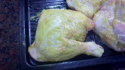 Pollo con limon y mostaza