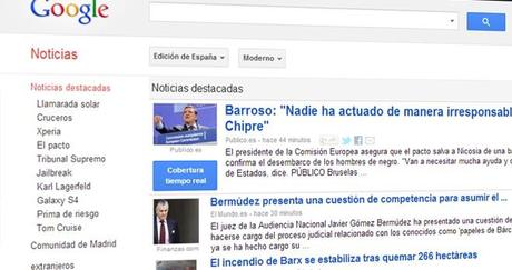 Google tendría que pagar a los periódicos españoles por enlazar sus noticias