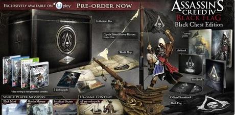 Reservas y Precios de Assassin´s Creed IV Black Flag en Edición Coleccionista assassins creed 4 black flag Black Chest Edition
