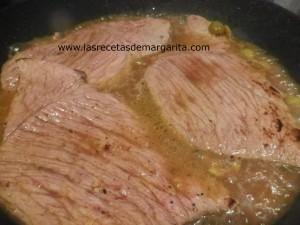 Filetes de ternera al jerez