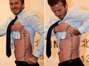 David Beckham muestra China nuevo tatuaje