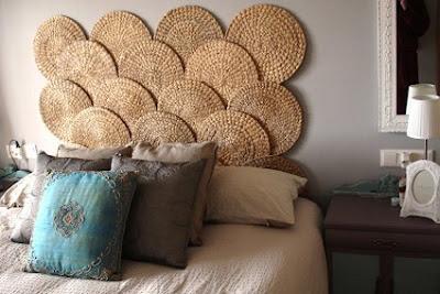 Crea un cabezal para tu cama con salvamanteles