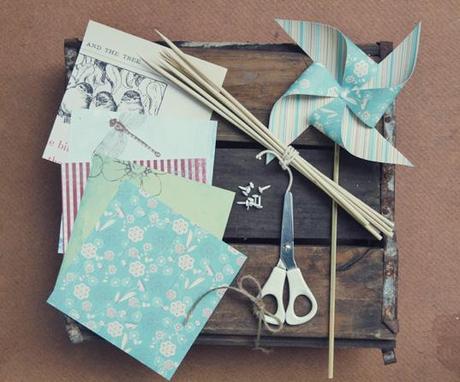 M Studio windmill1 Molinos de Papel Pretty {DIY}