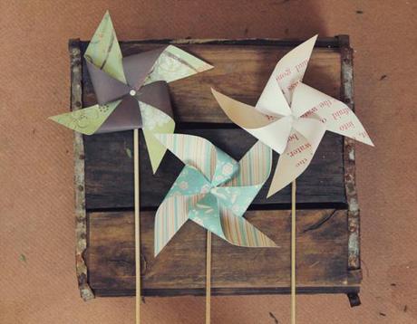M Studio windmill5 Molinos de Papel Pretty {DIY}