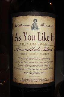 As you like it Medium Sweet Sherry...¿un amontillado dulce?