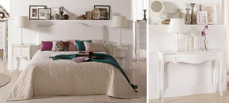 Dormitorios en blanco con sabor vintage