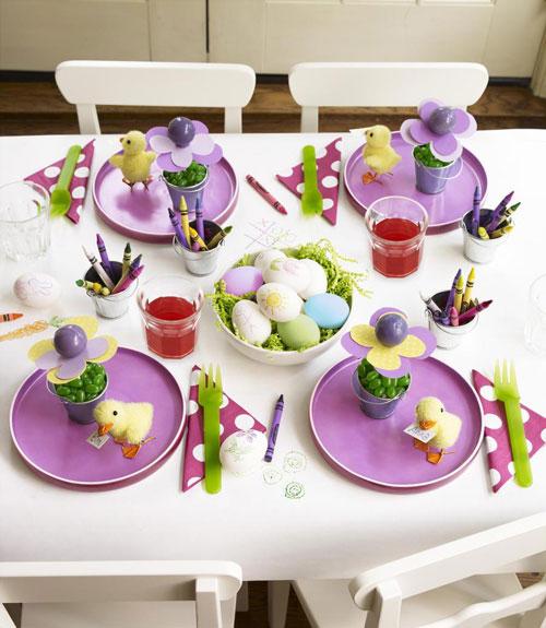 DECORAR UNA MESA INFANTIL PARA PASCUA
