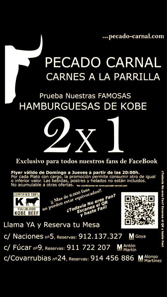 ATENCIÓN: en Pecado Carnal nos ofrecen un 2x1 muy jugoso.